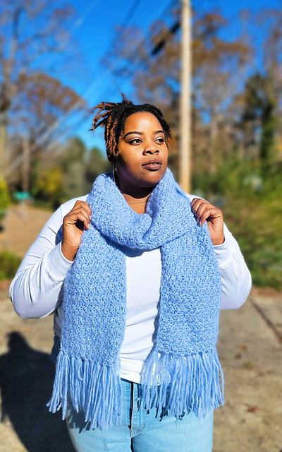小物 todayful rib knit muffler sky blue Knit-Cushy-Rib-Scarf-L50245-