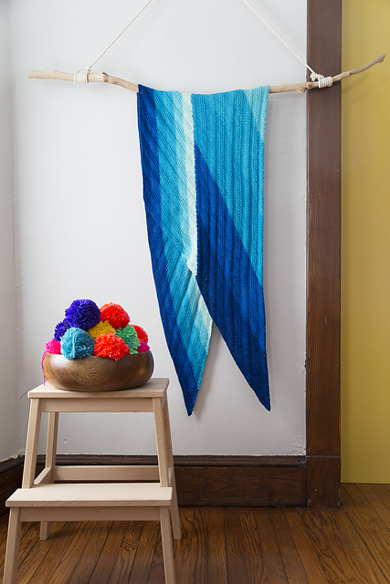 Line Intersection: Color Study in Blue