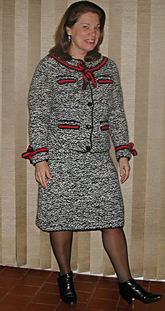 Seed stitch suit