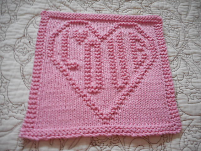 Heart of Love Dishcloth