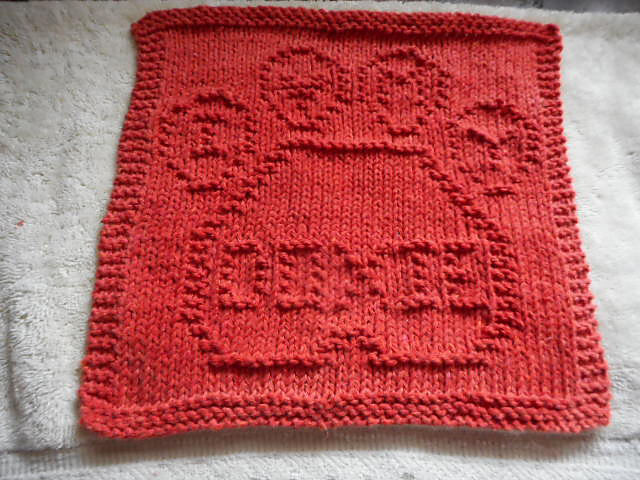 I Love My Doxie Dishcloth