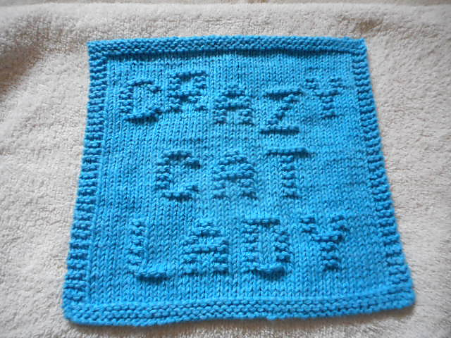 Crazy Cat Lady Dishcloth