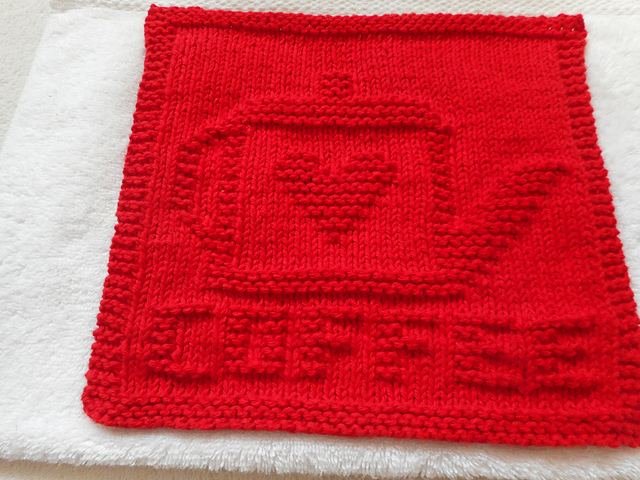 Coffee Pot Dishcloth