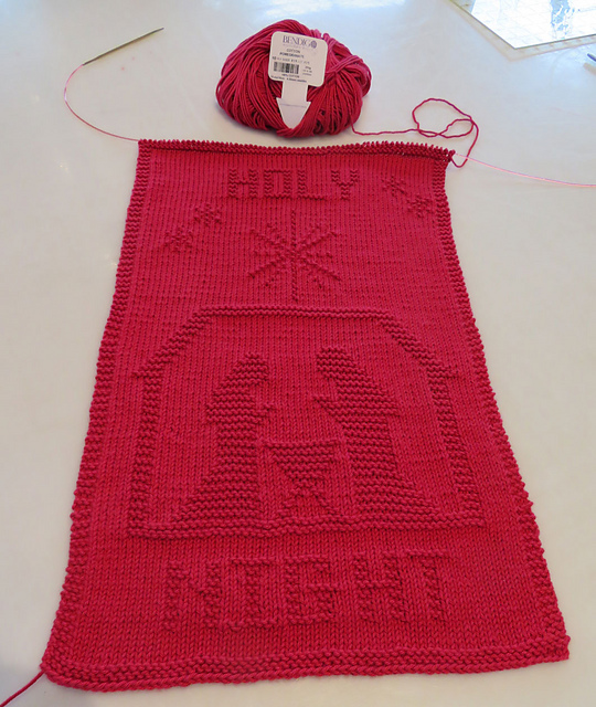 Ravelry Nativity Tea Towel/Wall Hanging pattern by Louise Sarrazin