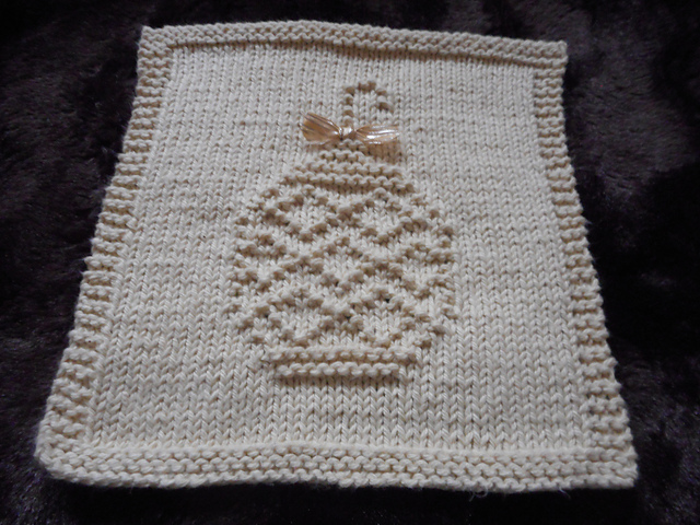 Christmas Ornament Dishcloth