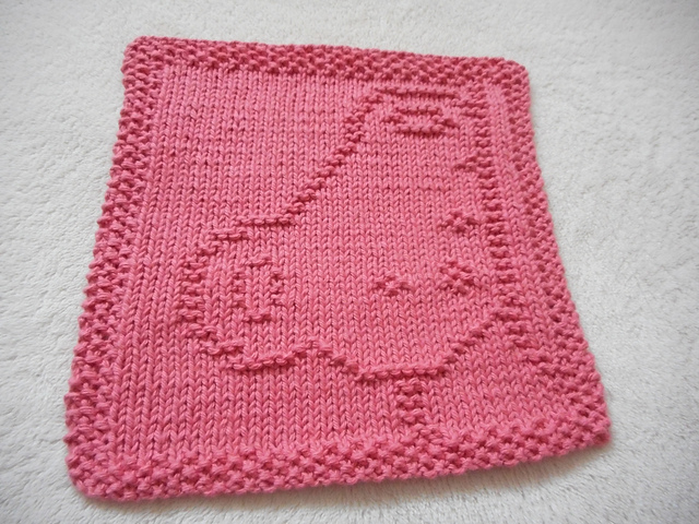 Peek-a-boo Teddy Dishcloth
