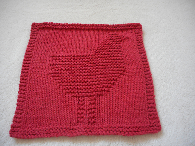 Quilter's Chicken Dishcloth