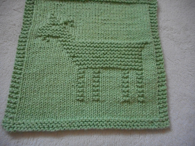 Quilter's Goat Dishcloth