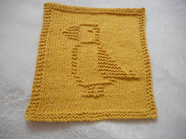 Puffin Dishcloth