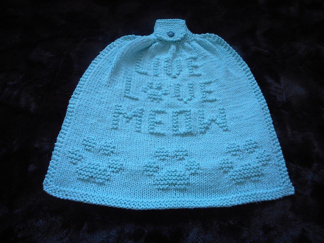 Live, Love, Meow Hanging Tea Towel