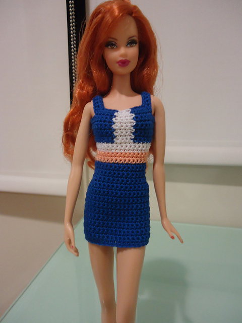 Barbie Colorblocked Panel Sheath Dress