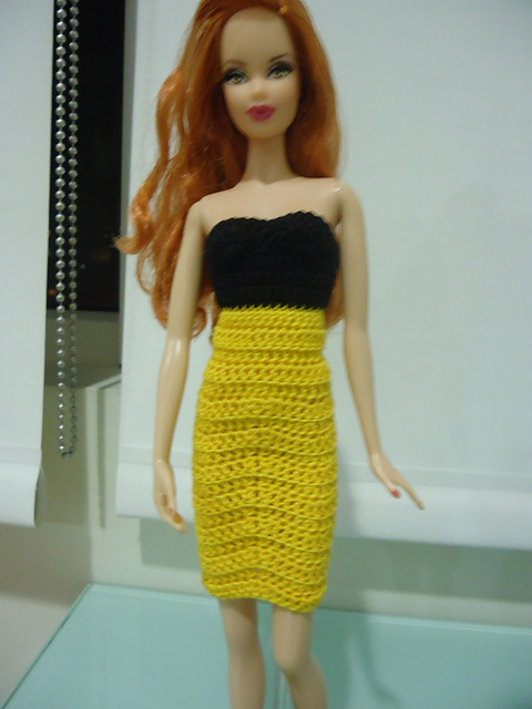 Barbie Strapless Pencil Dress
