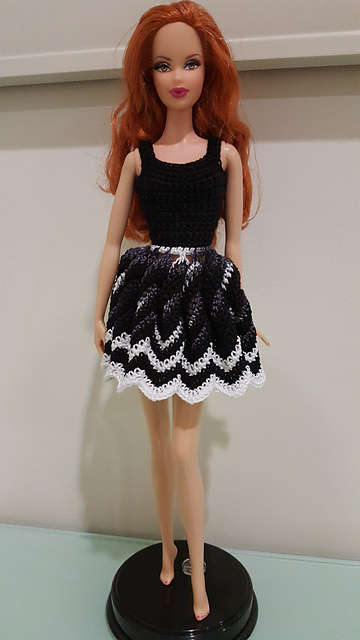 Barbie Twisted Chevron Dress