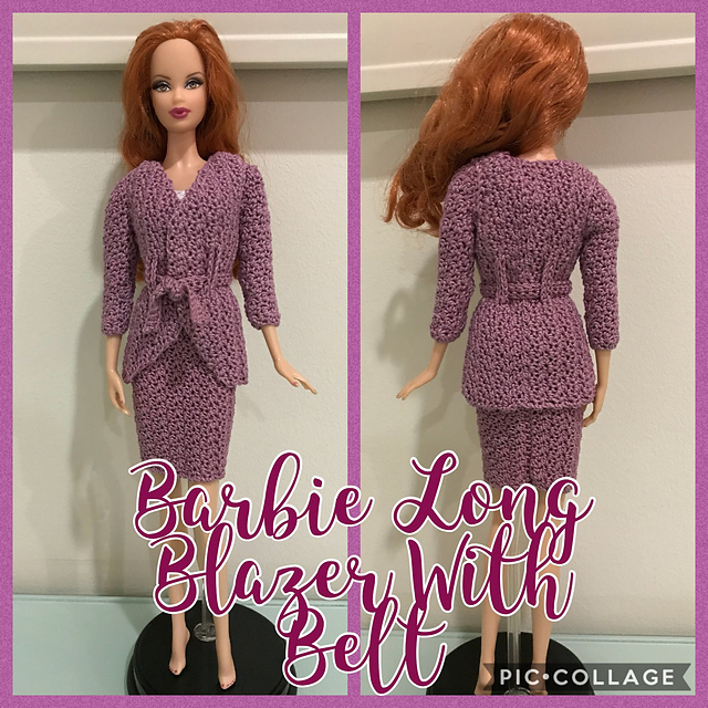 Barbie Long Blazer With Belt