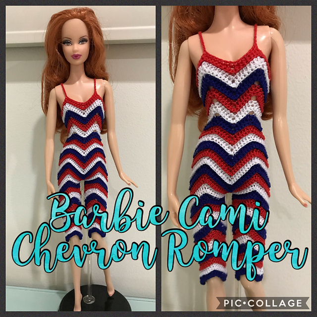 Barbie Cami Chevron Romper