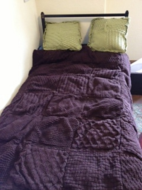 Knitted Patchwork Bedspread