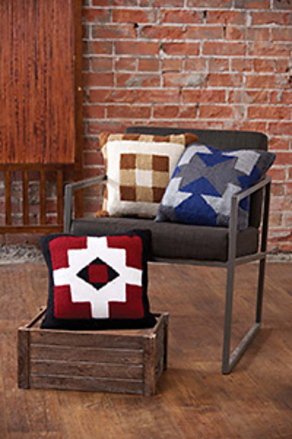 Three Geometric Pillows