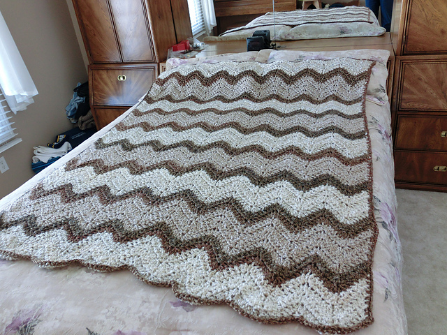 Striped Zig-Zag Blanket