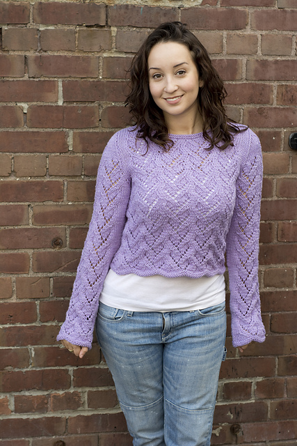 Lace Pattern Pullover or Shell