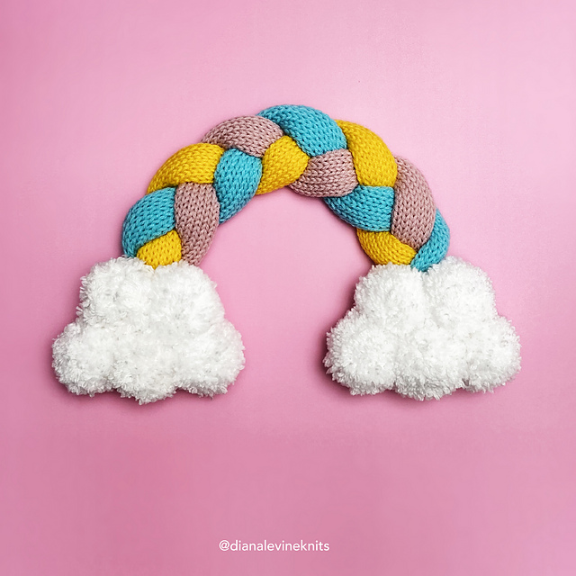 Braided Rainbow Wall Decor