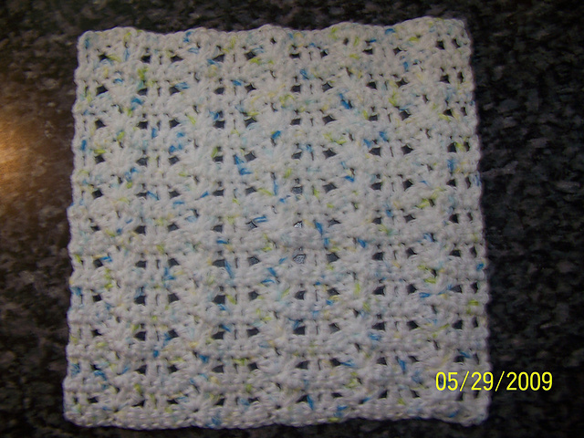 Wavy Rows Dishcloth