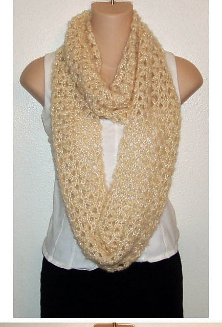 Cream Eternity Scarf