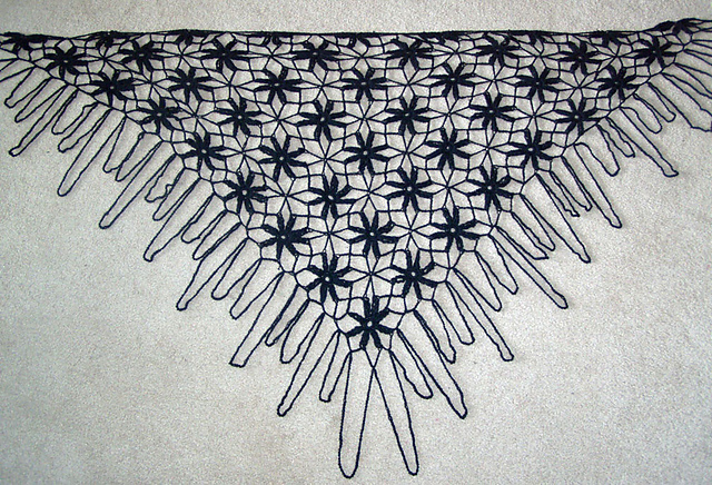 Daisy Flower Shawl