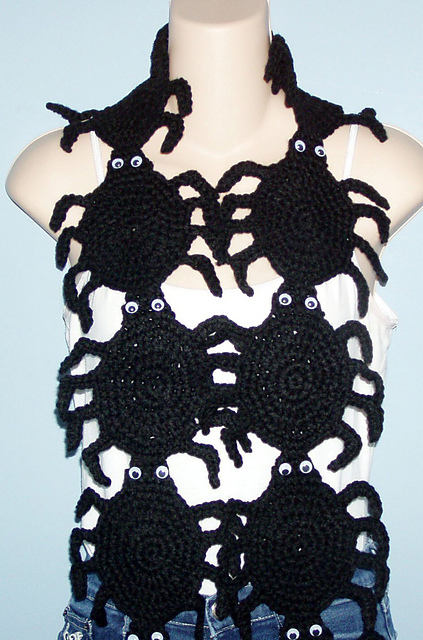 Black Spider Scarf