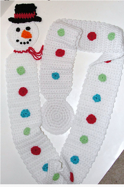 Long Snowman Scarf