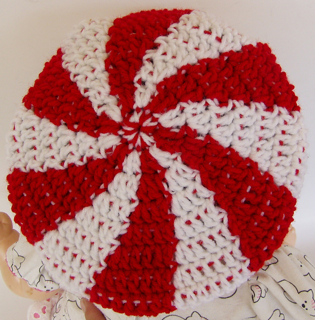 Peppermint Swirl Candy Hat