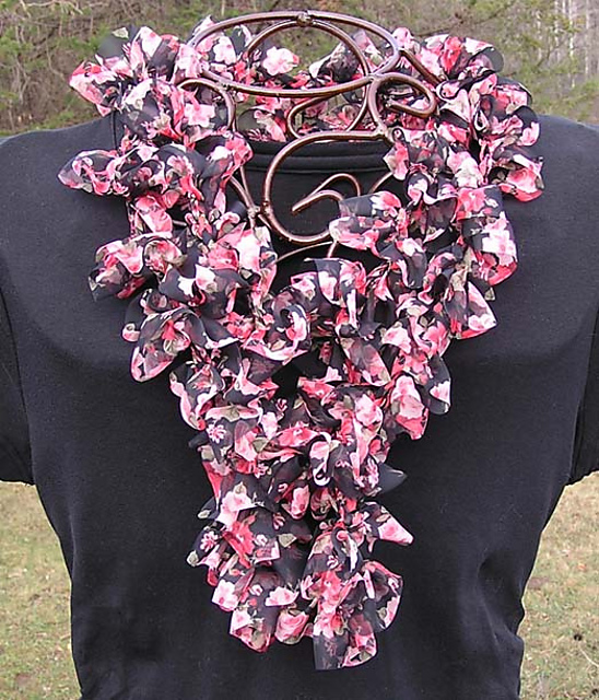 Fabric Ruffled Scarf