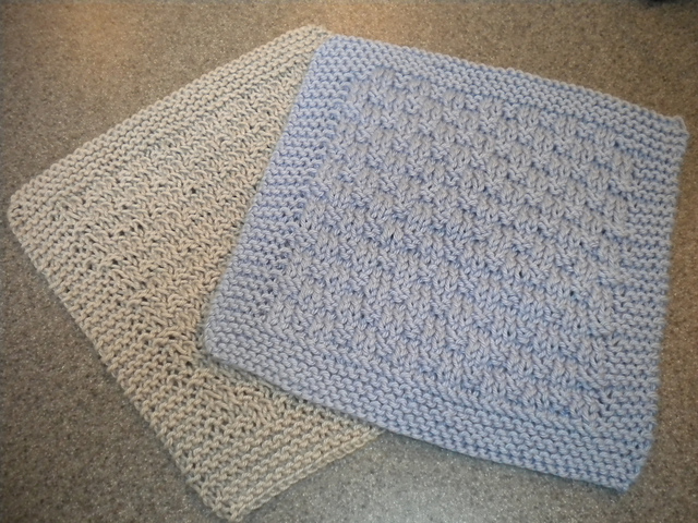 Sufficiently Nubby Swedish Check Dishcloth