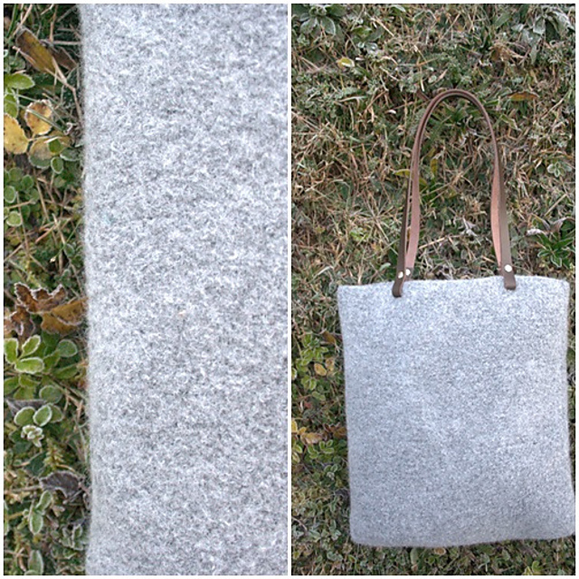 Ge(strick)filzte Tasche