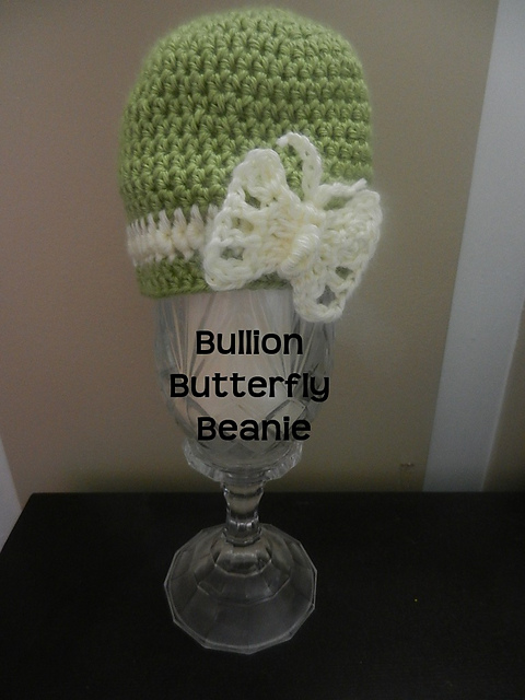 Bullion Butterfly Beanie