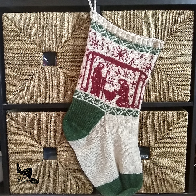 Manger Scene Stocking