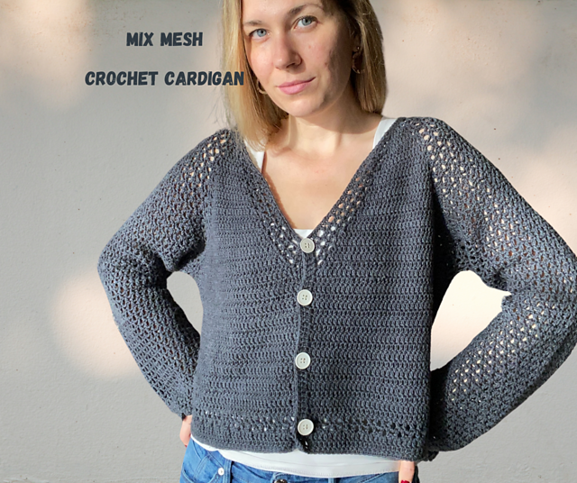 Ravelry: Mix Mesh Cardigan pattern by Dilyana Marinova