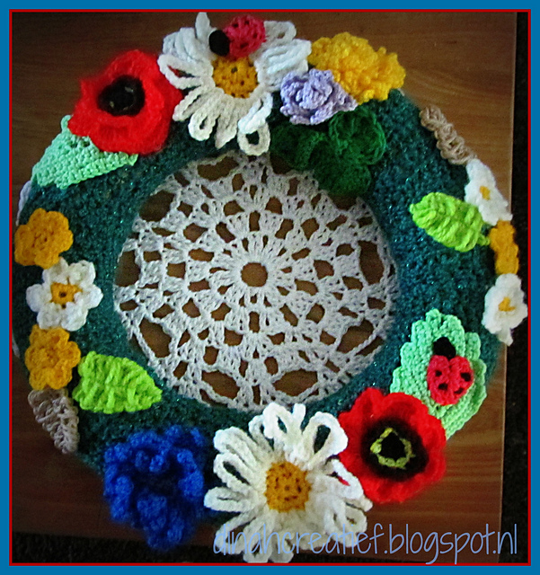 flowers from the fiels wreath