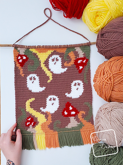 Phantom Pattern Ravelry: Phantom Fungus Wall Hanging pattern by Divine Debris