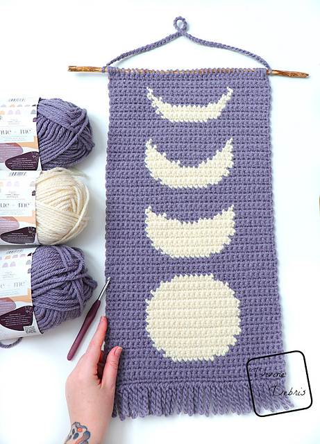 Simple Moon Phase Wall Hanging