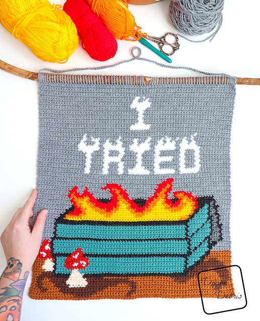 Dumpster Fire Wall Hanging