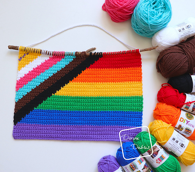 Progress Pride Flag Wall Hanging