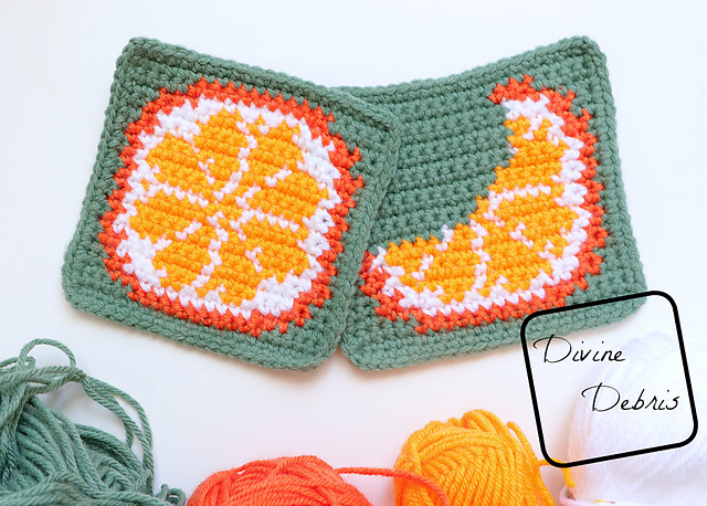 Cute Oranges Squares