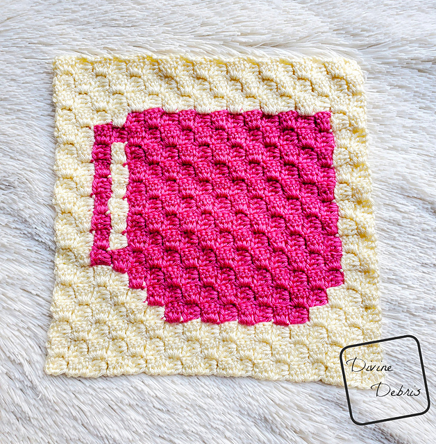 C2C Tiny Coffee Afghan Square