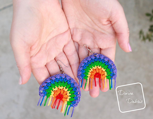 Puff Rainbow Earrings