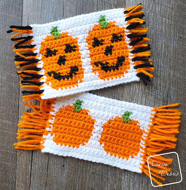 Cute Pumpkins Mug Rugs