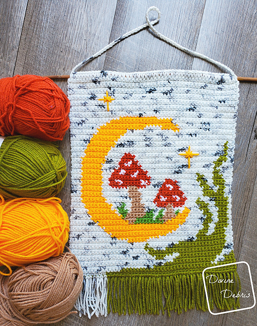 Mushroom Moon Wall Hanging