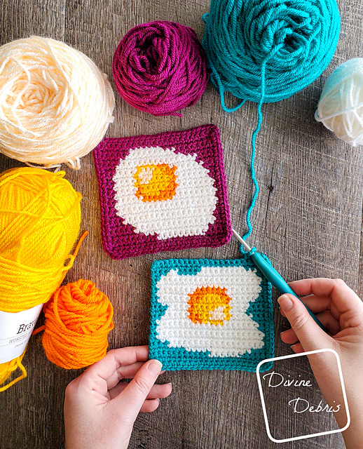 Sunny Side Up Egg Squares