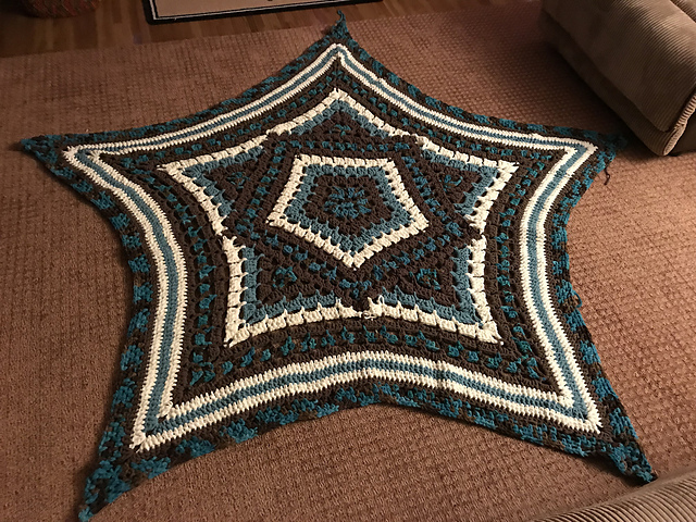 Star Kaleidoscope Afghan