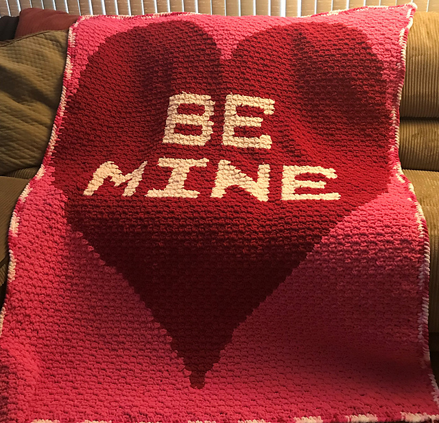Mini C2C Valentine Heart