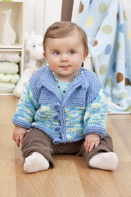 Two-Tone Baby Cardie